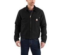 Carhartt Chaqueta Duck Detroit - Lona de algodón, forro cálido, ajuste ligeramente holgado - Negro M