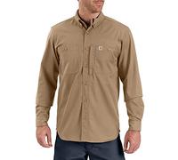 Carhartt Rugged Professional Work Camisa de manga larga, verde-marrón, tamaño S para Hombres