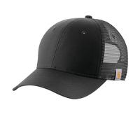 Carhartt, Hombre, Rugged Professional Gorra En Lona Con Parte Trasera De Malla, Negro, Talla única