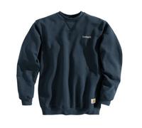Carhartt, Hombre, Sudadera Con Cuello Redondo, Tejido De Grosor Medio, Ajuste Holgado, Azul marino nuevo, XL