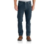 Carhartt, Hombre, Vaquero De Corte Recto Y Pernera Cónica, 5 Bolsillos, con Tecnología Rugged Flex