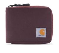 Carhartt Hombres Casual Canvas Reißverschluss, langlebige Geldbörse mit Reißverschluss, Pato de Nailon (Vino Profundo), Talla única, Carteras Casuales de Lona con Cremallera, Carteras duraderas con