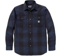 Carhartt Hubbard Loose LS Plaid Camisa, negro-azul, tamaño XL para Hombres