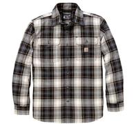 Carhartt Hubbard Loose LS Plaid Camisa, negro-blanco, tamaño 2XL para Hombres