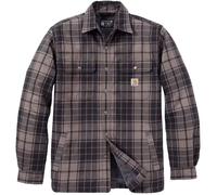Carhartt Hubbard Plaid Shirt Chaqueta, gris/beige, Talla L