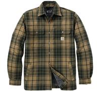 Carhartt Hubbard Plaid Shirt Chaqueta, Oliva/gris, Talla L