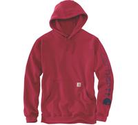 Carhartt Iconic K288 Logo Sudadera, azul oscuro/rojo, Talla XS