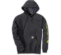 Carhartt Herren Sleeve Logo Hooded Sweatshirt Kapuzenpullover, Anthrazit Meliert, M