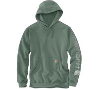 Carhartt Iconic K288 Logo Sudadera, verde/gris, Talla M