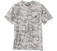 Carhartt Irvine Relaxed Camo Camiseta, Gris/Blanco, Talla L