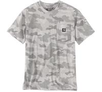 Carhartt Irvine Relaxed Camo Camiseta, Gris/Blanco, Talla S