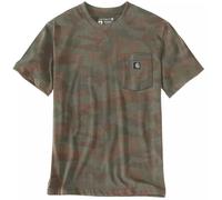 Carhartt Irvine Relaxed Camo Camiseta, Marrón/Verde, Talla M