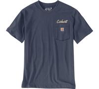 Carhartt Irvine Relaxed Hard Work Camiseta, Azul, Talla S