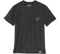 Carhartt Irvine Relaxed Work Camiseta, negro, tamaño L para Hombres