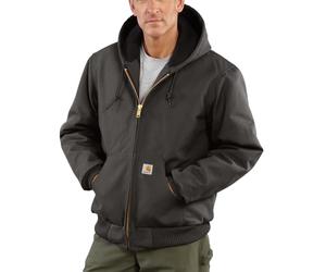 Carhartt Jac J140 Active Jac de ajuste holgado con forro de franela aislante firme para hombre, Grava, Medium