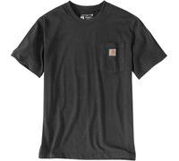 Carhartt Camiseta K87 corte relajado pesado bolsillo manga corta Hombre L gris carbón jaspeado