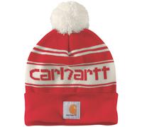 Carhartt Knit Cuffed Logo Beanie, rojo, Talla única
