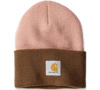 Carhartt Knit Cuffed Two-Tone Beanie, rosa-marrón para Hombres