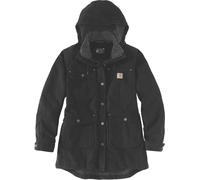 Carhartt Ladies Jacket Loose Fit Weathered Duck Coat Negro L