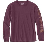 Carhartt Ladies Longsleeve Workwear Logo L/S T-Shirt Blackberry Heather L