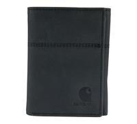 Carhartt Legacy - Cartera Triple Plegable para Hombre, Sillín de Cuero (Negro), Talla única