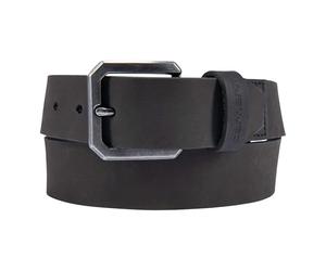Carhartt Legacy - Cinturón de piel con acabado de níquel 36, color negro