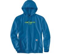 Carhartt Lightweight Logo Graphic Sudadera con capucha, Azul, Talla L