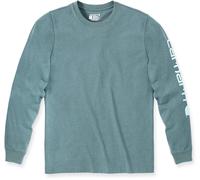 Carhartt Logo Longsleeve, turquesa, Talla XL