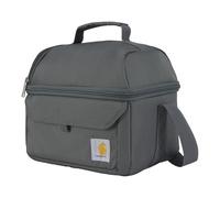 Carhartt Lonchera con dos compartimentos para 12 latas, duradera, totalmente aislada para mujeres y hombres, lonchera grande (grava)
