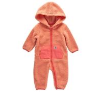 Carhartt Long-sleeve Sherpa Zip-front Hooded Coverall overol bebés niñas, Melocotón, 9 Meses