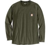 Carhartt Force Flex Pocket Camisa de manga larga, verde, tamaño S para Hombres