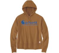 Carhartt Loose Fit Fall Graphic Sudadera con capucha para mujer, marrón, Talla M