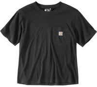 Carhartt Loose Fit Lightweight Short Sleeve Crewneck Ladies Camiseta, negro, Talla M