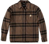 Carhartt Loose Fit Midweight Flannel Camisa Damas, marrón, Talla S