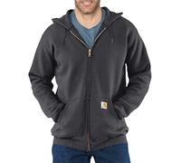 Carhartt Loose Fit Midweight Full-zip Sweatshirt, Sudadera con capucha, Hombre, Gris Carbón Jaspeado, L