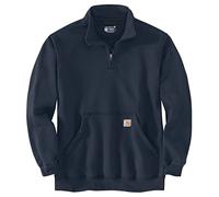 Carhartt Marquette Quarter-Zip Sudadera, azul oscuro, Talla XL