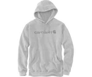 Carhartt Marquette Logo Sudadera con capucha, Gris claro, Talla M