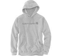 Carhartt Marquette Logo Sudadera con capucha, Gris claro, Talla S