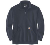 Carhartt Loose Fit Midweight Quarter Zip Mock Neck Sweatshirt, Sudadera de los Hombres, New Navy,