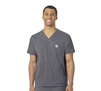 Carhartt Medical-Camiseta médica para Hombre con 5 Bolsillos y Cuello en V Camisa de Traje, Peltre, L