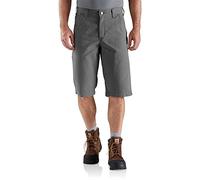Carhartt Men's 10" Rugged Flex Rigby Short, Dark Gravel W44