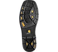 Carhartt Men's 11" Wellington Square Safety Toe Leather Work Boot CMP1258, Brown/Black, 11.5 W US