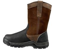 Carhartt Men's 11in Wellington Waterproof Metguard Comp Toe Industrial Boot, Brown Oil Tan/Black Coated, 13 M
