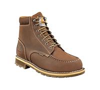 Carhartt Men's 6" Lug Bottom Moc Soft Toe CMW6197 Industrial Boot, Dark Bison Oil Tanned, 8.5 M US