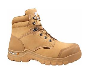 Carhartt Men's 6" Rugged Flex Waterproof Breathable Composite Toe Leather Work Boot CMF6356, Wheat, 13 M US