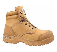 Carhartt Men's 6" Rugged Flex Waterproof Breathable Composite Toe Leather Work Boot CMF6356, Wheat, 9.5 M US