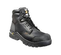 Carhartt Men's 6" Rugged Flex Waterproof Breathable Composite Toe Leather Work Boot CMF6371,Black Oil Tanned,9.5 W US