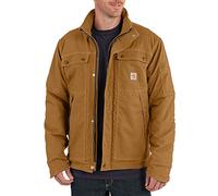 Carhartt Men's Big & Tall Flame Resistant Full Swing Quick Duck Coat, Brown, 4X-Large