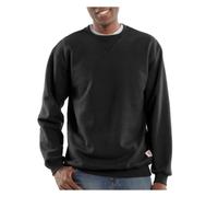 Carhartt Men's Big & Tall Midweight Crewneck Sweatshirt,Black,3X-Large/Tall