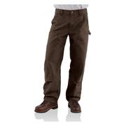 Carhartt Men's Double Front Work Dungaree Washed Duck,Brown,32 x 34